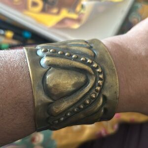Funky Vintage Brass Cuff